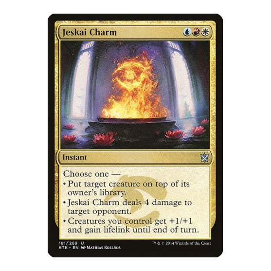 Jeskai Charm (KTK) #181 Uncommon (Lightly Played) Khans of Tarkir Magic: The Gathering: 2014