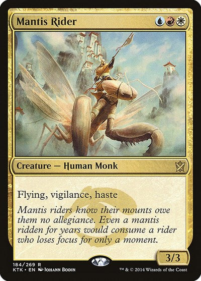 Mantis Rider (KTK) #184 Rare (Near Mint) Khans of Tarkir Magic: The Gathering: 2014