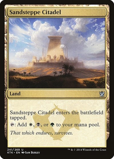 Sandsteppe Citadel (KTK) #241 Uncommon (Lightly Played) Khans of Tarkir Magic: The Gathering: 2014