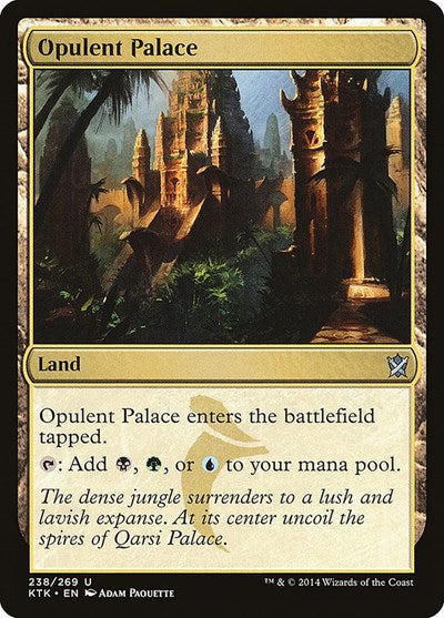 Opulent Palace (KTK) #238 Uncommon (Lightly Played) Khans of Tarkir Magic: 2014