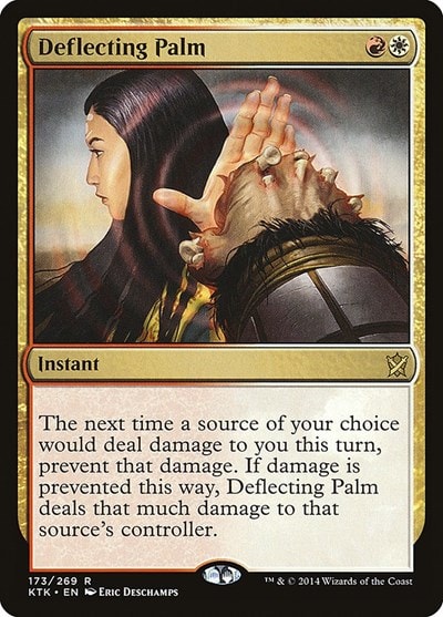 Deflecting Palm (KTK) #173 Rare (Near Mint) Khans of Tarkir Magic: The Gathering: 2014