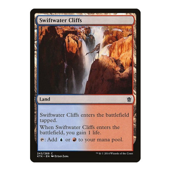 Swiftwater Cliffs (KTK) #243 Common (Lightly Played) Khans of Tarkir Magic: The Gathering: 2014