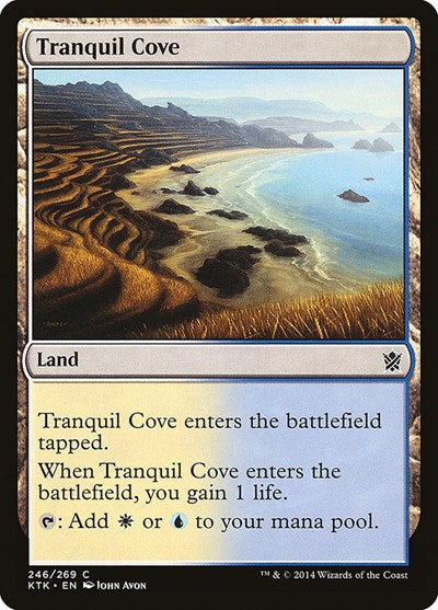 Tranquil Cove (KTK) #246 Common (Near Mint) Khans of Tarkir Magic: The Gathering: 2014