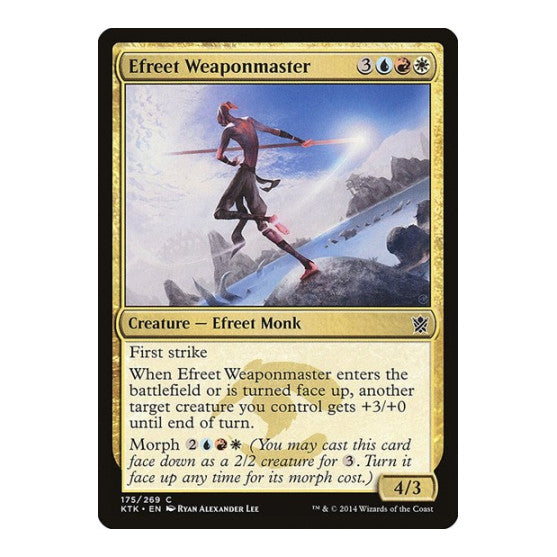 Efreet Weaponmaster (KTK) #175 Common (Moderately Played) Khans of Tarkir Magic: The Gathering: 2014