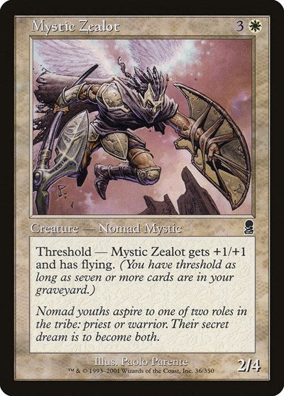 Mystic Zealot (ODY) #36 Common (Heavily Played) Odyssey Magic: 2001