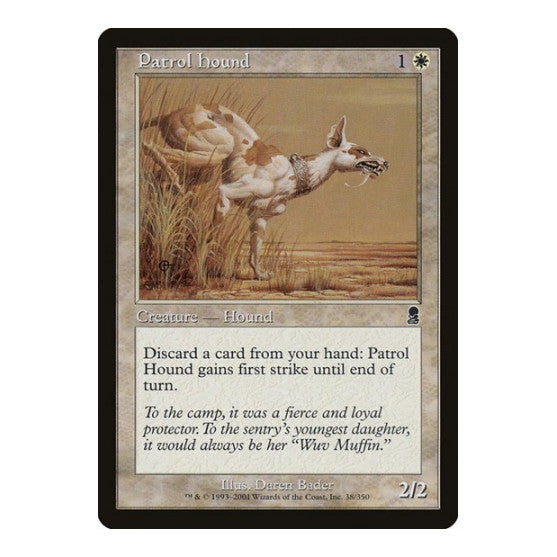 Patrol Hound (ODY) #38 Common (Lightly Played) Odyssey Magic: The Gathering: 2001