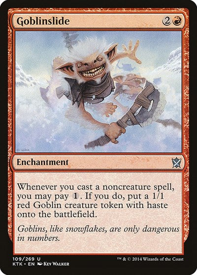 Goblinslide (KTK) #109 Uncommon (Lightly Played) Khans of Tarkir Magic: The Gathering: 2014