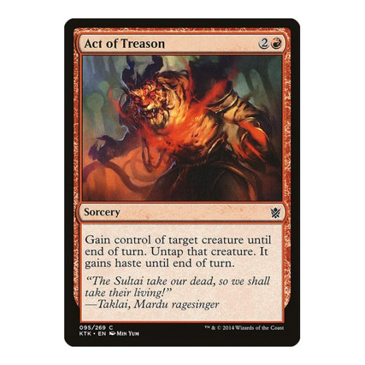Act of Treason (KTK) #95 Common Khans of Tarkir Magic: The Gathering: 2014