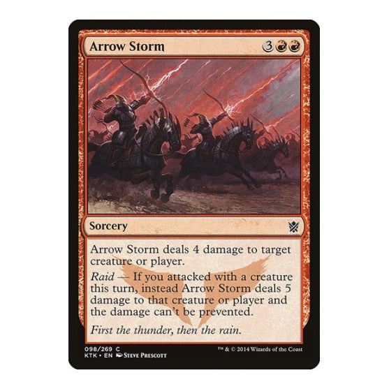 Arrow Storm (KTK) #98 Common (Lightly Played) Khans of Tarkir Magic: The Gathering: 2014