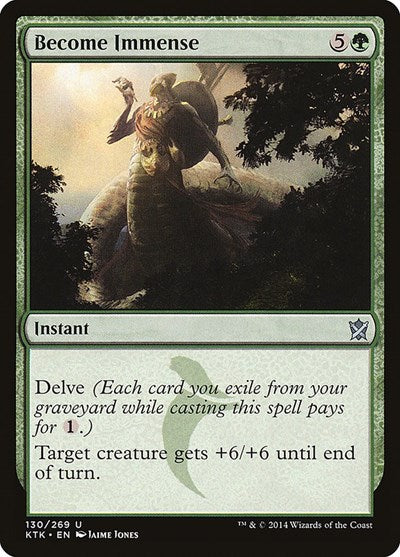 2014 Magic: Khans of Tarkir (KTK) - Become Immense (#130, Uncommon) (Lightly Played)