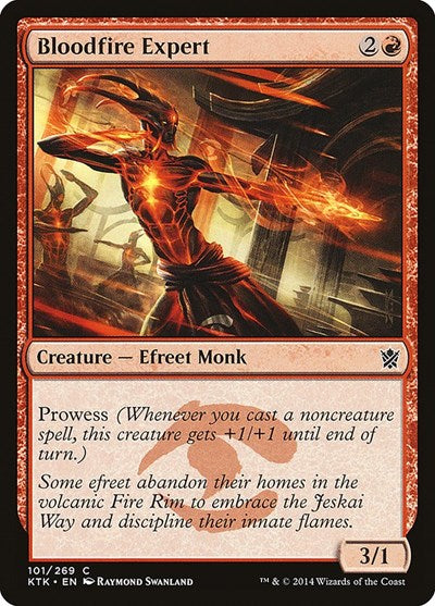 Bloodfire Expert (KTK) #101 Common (Lightly Played) Khans of Tarkir Magic: The Gathering: 2014
