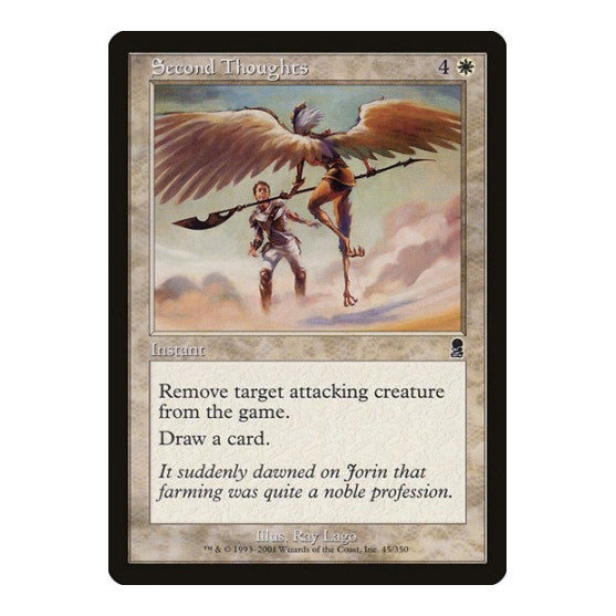 Second Thoughts (ODY) #45 Common (Lightly Played) Odyssey Magic: The Gathering: 2001