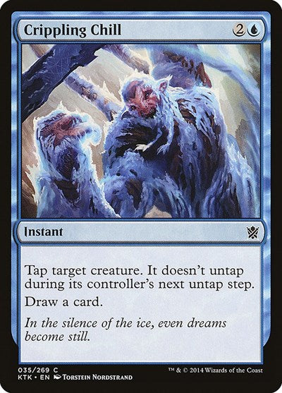 Crippling Chill (KTK) #35 Common (Lightly Played) Khans of Tarkir Magic: The Gathering: 2014