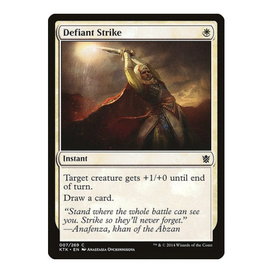 Defiant Strike (KTK) #7 Common (Lightly Played) Khans of Tarkir Magic: The Gathering: 2014