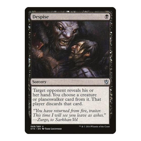 Despise (KTK) #69 Uncommon (Lightly Played) Khans of Tarkir Magic: The Gathering: 2014