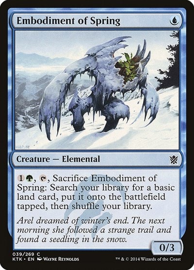 Embodiment of Spring (KTK) #39 Common Khans of Tarkir Magic: The Gathering: 2014