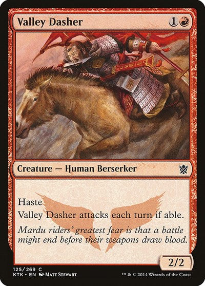 Valley Dasher (KTK) #125 Common (Lightly Played) Khans of Tarkir Magic: 2014
