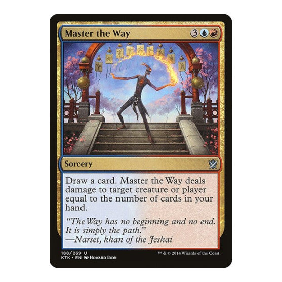 Master the Way (KTK) #188 Uncommon (Lightly Played) Khans of Tarkir Magic: The Gathering: 2014