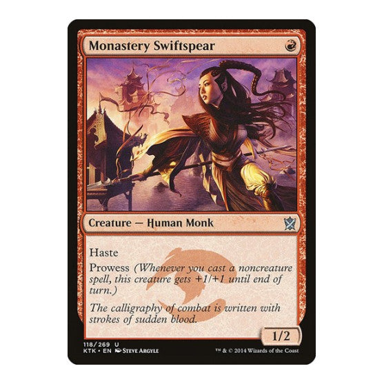 Monastery Swiftspear (KTK) #118 Uncommon (Heavily Played) Khans of Tarkir Magic: The Gathering: 2014