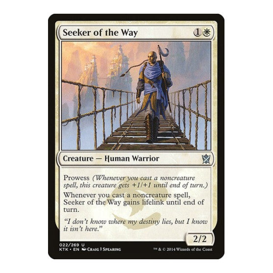 Seeker of the Way (KTK) #22 Uncommon Khans of Tarkir Magic: The Gathering: 2014