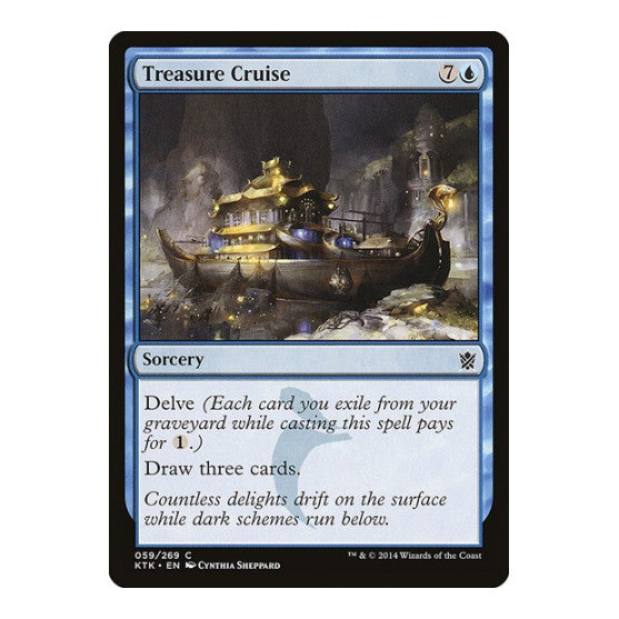 Treasure Cruise (KTK) #59 Common (Lightly Played) Khans of Tarkir Magic: The Gathering: 2014