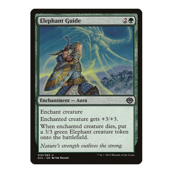 Elephant Guide (DD3) #18 Uncommon (Lightly Played) Duel Decks: Anthology Magic: The Gathering: 2014
