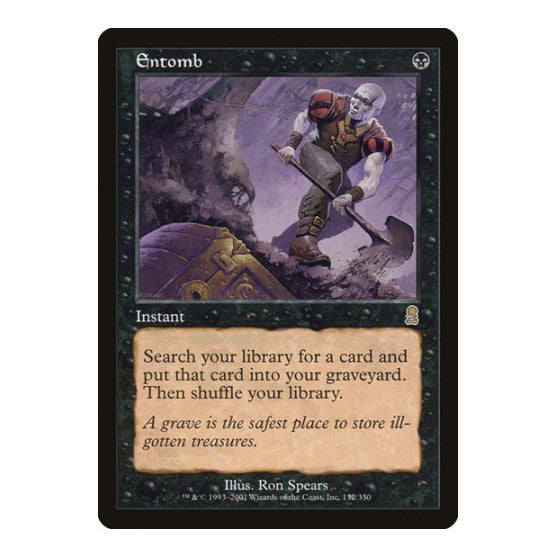 Entomb (ODY) #132 Rare (Near Mint) Odyssey Magic: The Gathering: 2001