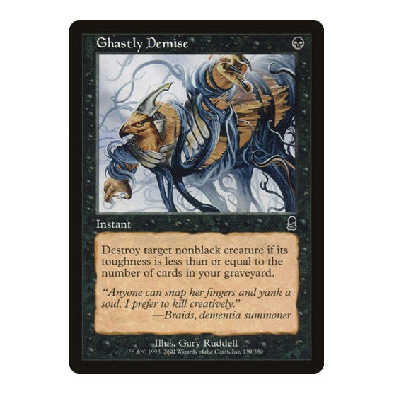 Ghastly Demise (ODY) #139 Common (Moderately Played) Odyssey Magic: The Gathering: 2001