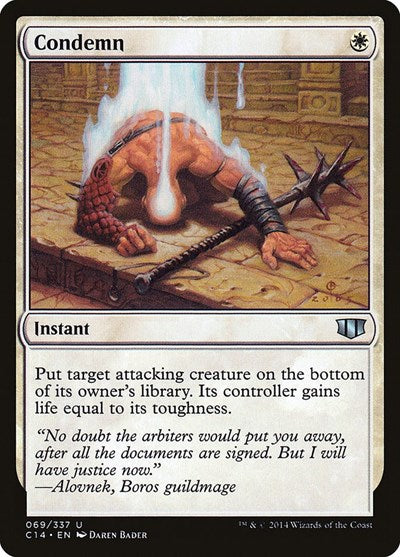 Condemn (C14) #69 Uncommon (Lightly Played) Commander 2014 Magic: 2014
