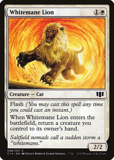 Whitemane Lion (C14) #96 Common (Lightly Played) Commander 2014 Magic: 2014