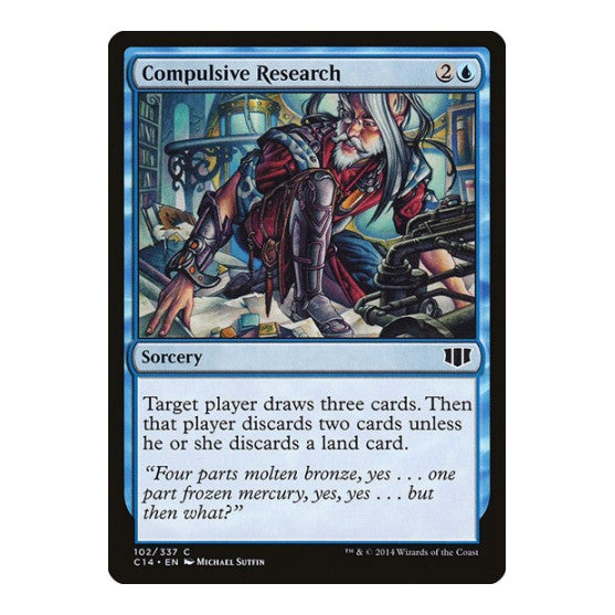 Compulsive Research (C14) #102 Common (Heavily Played) Commander 2014 Magic: The Gathering: 2014