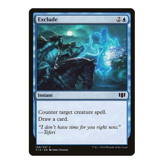 Exclude (C14) #108 Common (Lightly Played) Commander 2014 Magic: The Gathering: 2014