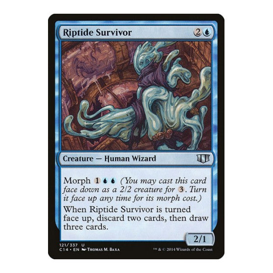 Riptide Survivor (C14) #121 Uncommon (Heavily Played) Commander 2014 Magic: The Gathering: 2014