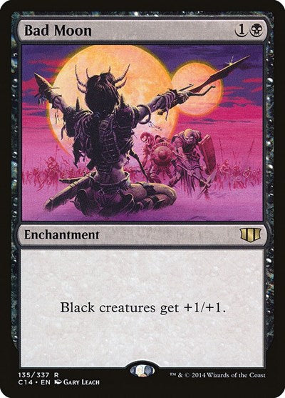 Bad Moon (C14) #135 Rare (Moderately Played) Commander 2014 Magic: 2014