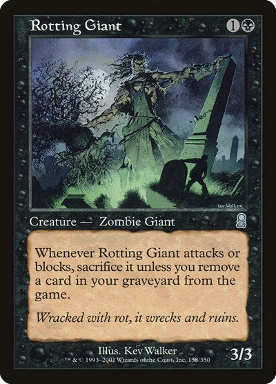 Rotting Giant (ODY) #158 Uncommon (Heavily Played) Odyssey Magic: 2001