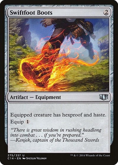 Swiftfoot Boots (C14) #275 Uncommon (Heavily Played) Commander 2014 Magic: The Gathering: 2014