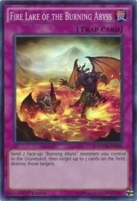 Fire Lake of the Burning Abyss (NECH) #NECH-EN086 Super Rare (1st Edition Heavily Played) The New Challengers YuGiOh: 2014