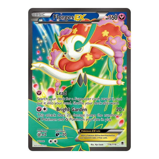 Florges EX (116 Full Art) (PHF) #116/119 Ultra Rare XY - Phantom Forces Pokemon: 2014