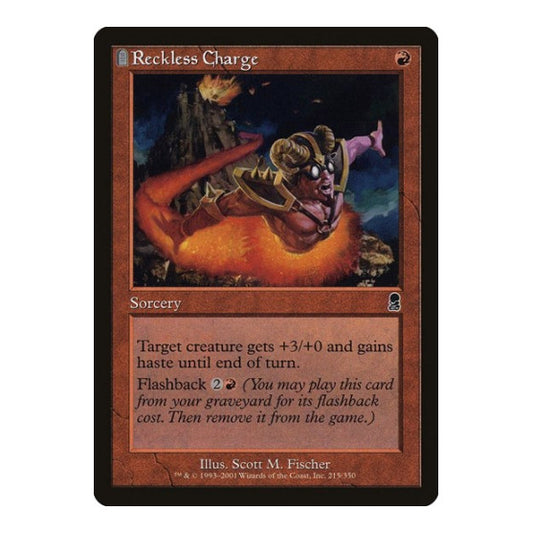 Reckless Charge (ODY) #215 Common (Heavily Played) Odyssey Magic: The Gathering: 2001
