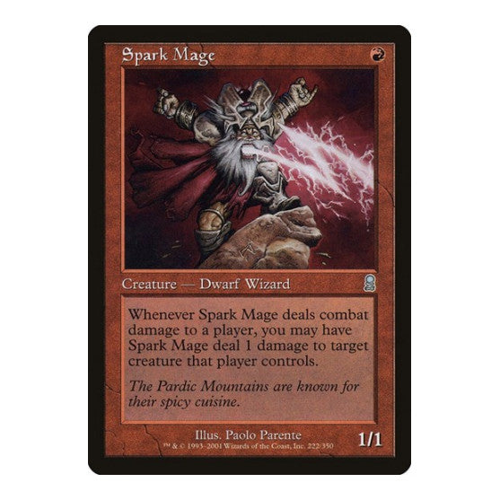 Spark Mage (ODY) #222 Uncommon (Lightly Played) Odyssey Magic: The Gathering: 2001