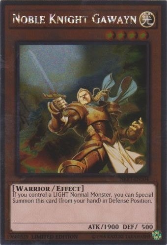 Noble Knight Gawayn (NKRT) #NKRT-EN004 Platinum Rare (Limited Near Mint) Noble Knights of the Round Table Box Set YuGiOh: 2014