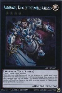 Artorigus, King of the Noble Knights (NKRT) #NKRT-EN037 Platinum Rare (Limited Moderately Played) Noble Knights of the Round Table Box Set YuGiOh: 2014
