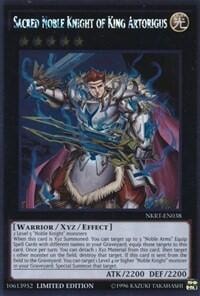 Sacred Noble Knight of King Artorigus (NKRT) #NKRT-EN038 Platinum Rare (Limited Near Mint) Noble Knights of the Round Table Box Set YuGiOh: 2014