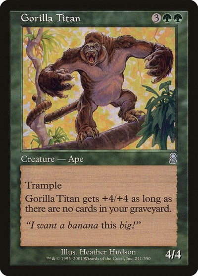 Gorilla Titan (ODY) #241 Uncommon (Heavily Played) Odyssey Magic: 2001
