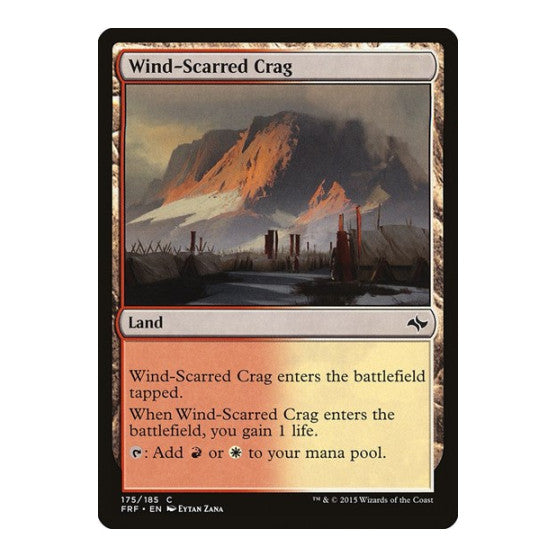 Wind Scarred Crag (FRF) #175 Common (Lightly Played) Fate Reforged Magic: The Gathering: 2015