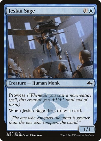 Jeskai Sage (FRF) #38 Common (Heavily Played) Fate Reforged Magic: The Gathering: 2015
