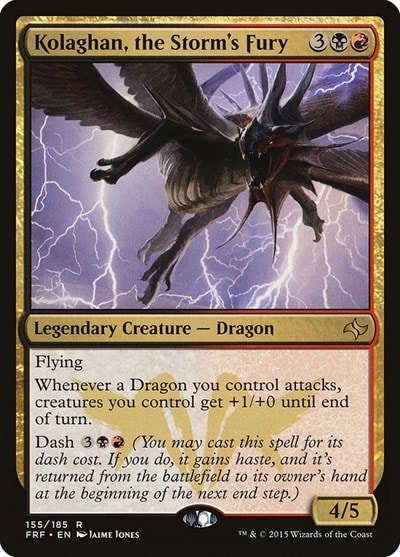Kolaghan the Storms Fury (FRF) #155 Rare (Lightly Played) Fate Reforged Magic: The Gathering: 2015