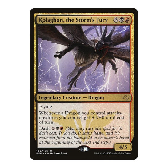 Kolaghan, the Storm's Fury (FRF) #155 Rare (Lightly Played) Fate Reforged Magic: The Gathering: 2015