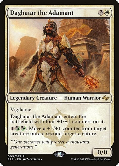 Daghatar the Adamant (FRF) #9 Rare (Moderately Played) Fate Reforged Magic: The Gathering: 2015