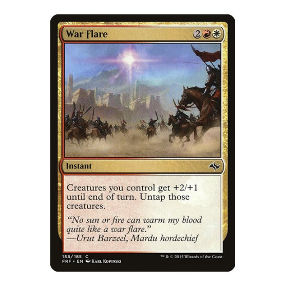 War Flare (FRF) #158 Common (Lightly Played) Fate Reforged Magic: The Gathering: 2015